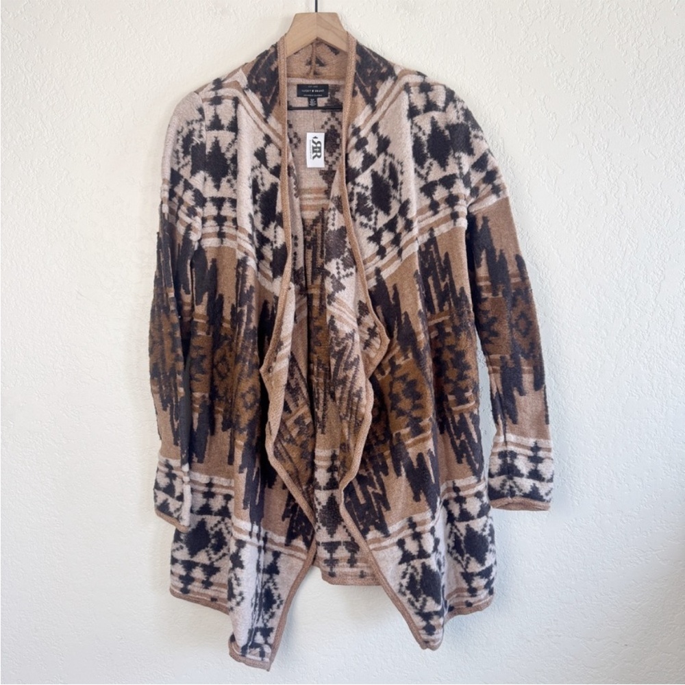 Lucky Brand • Southwestern Open Front Cardigan - Picture 2 of 9